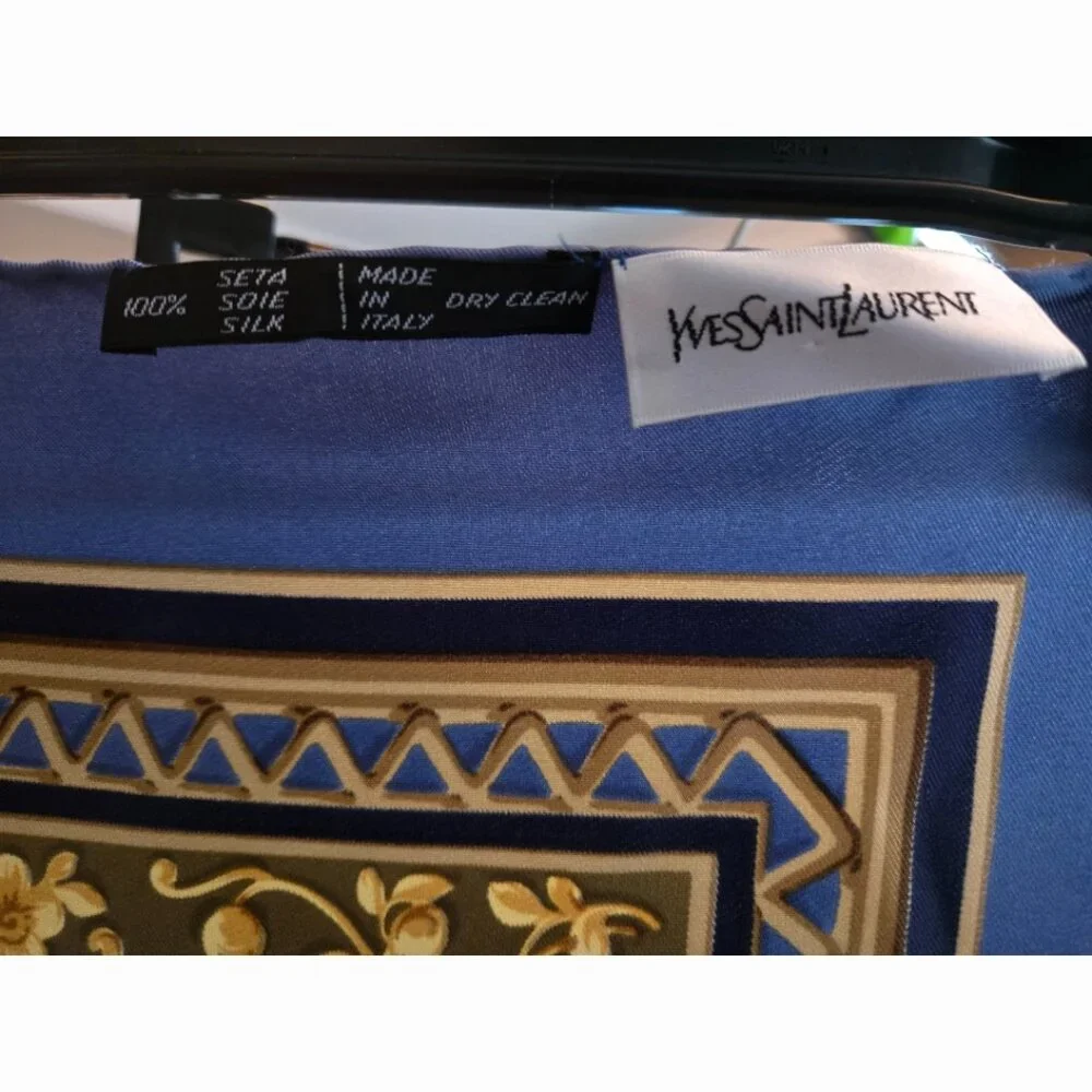 EUC Authentuc YSL Silk Scarf